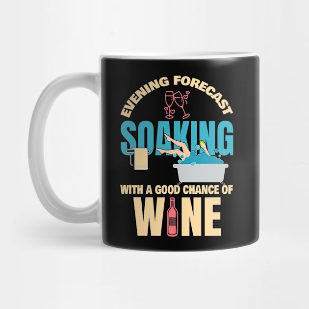 Evening Forecast Wine Drinking by Moonsmile Products